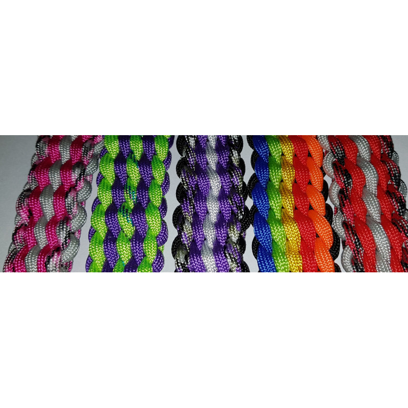 10 STRAND WIDE ROUND BRAID SLEUTELHANGER 